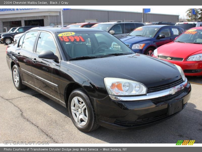 Black / Gray 2004 Chevrolet Malibu Sedan
