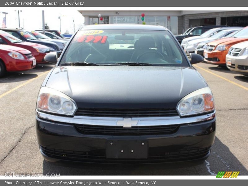 Black / Gray 2004 Chevrolet Malibu Sedan