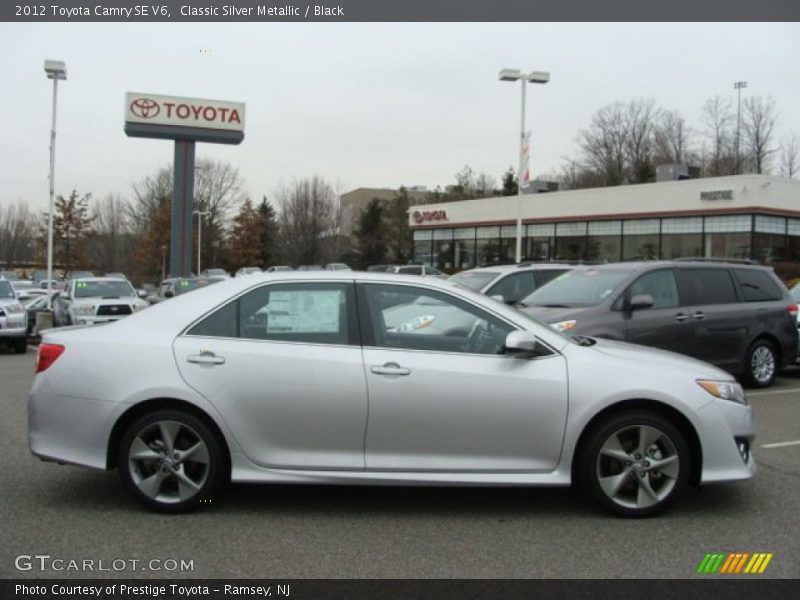 Classic Silver Metallic / Black 2012 Toyota Camry SE V6