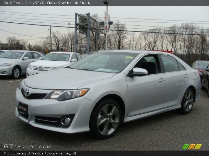 Classic Silver Metallic / Black 2012 Toyota Camry SE V6