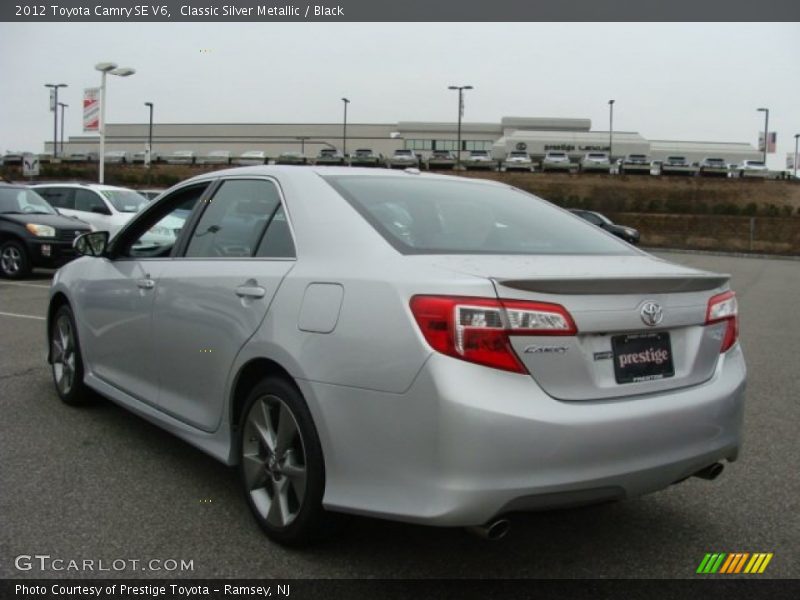 Classic Silver Metallic / Black 2012 Toyota Camry SE V6