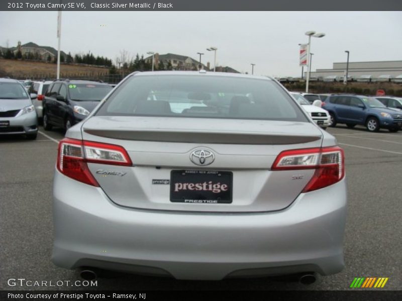 Classic Silver Metallic / Black 2012 Toyota Camry SE V6