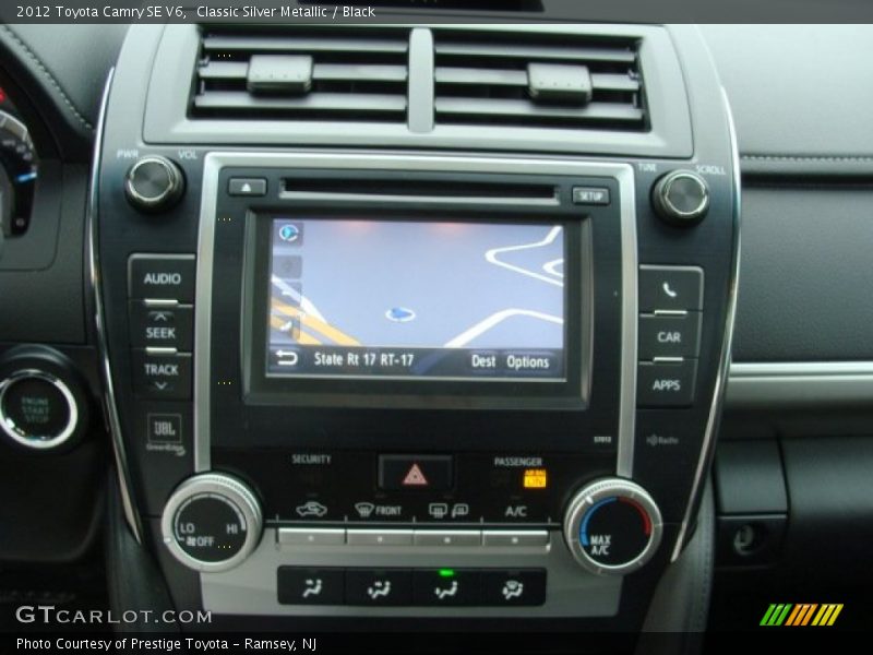 Classic Silver Metallic / Black 2012 Toyota Camry SE V6