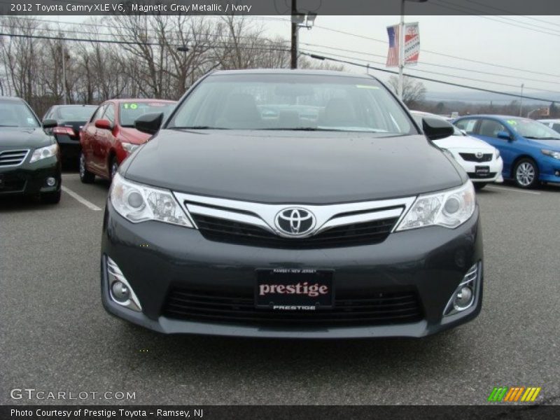 Magnetic Gray Metallic / Ivory 2012 Toyota Camry XLE V6