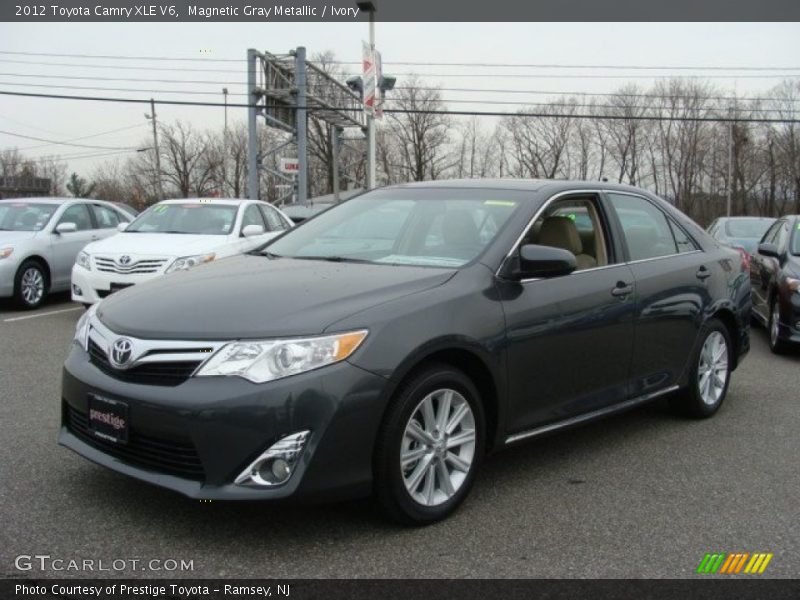 Magnetic Gray Metallic / Ivory 2012 Toyota Camry XLE V6