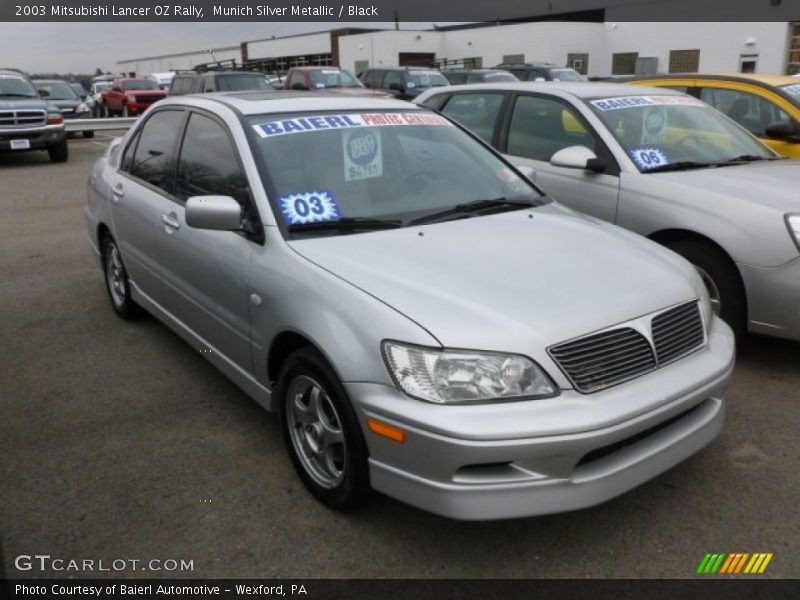 Munich Silver Metallic / Black 2003 Mitsubishi Lancer OZ Rally