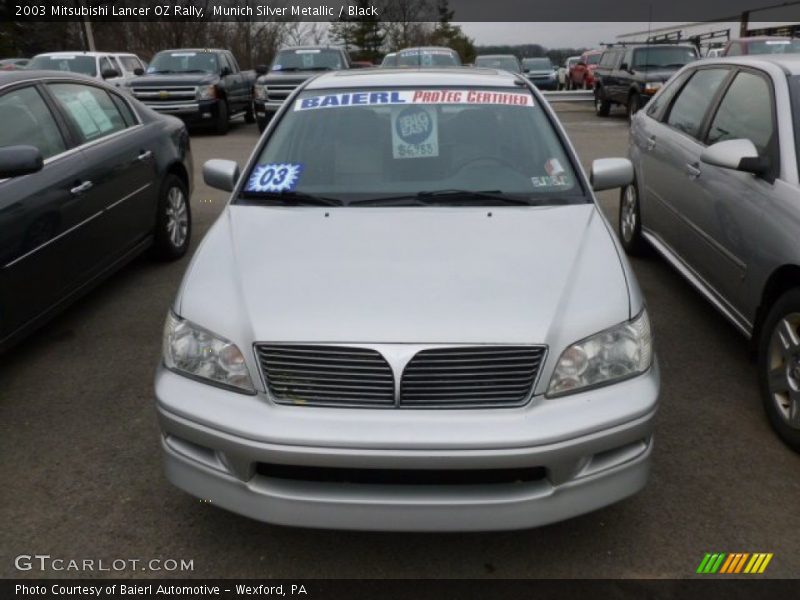 Munich Silver Metallic / Black 2003 Mitsubishi Lancer OZ Rally