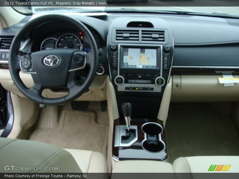 Magnetic Gray Metallic / Ivory 2012 Toyota Camry XLE V6