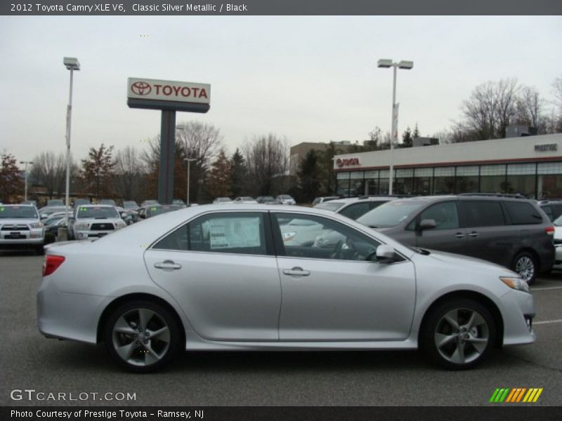 Classic Silver Metallic / Black 2012 Toyota Camry XLE V6