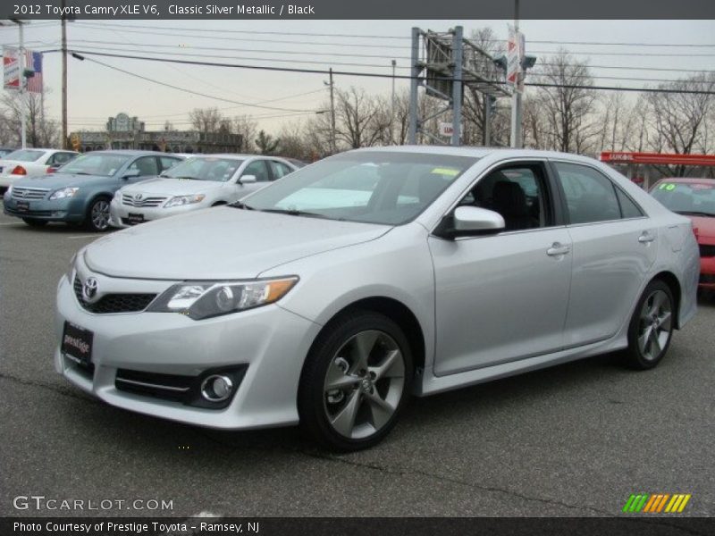Classic Silver Metallic / Black 2012 Toyota Camry XLE V6