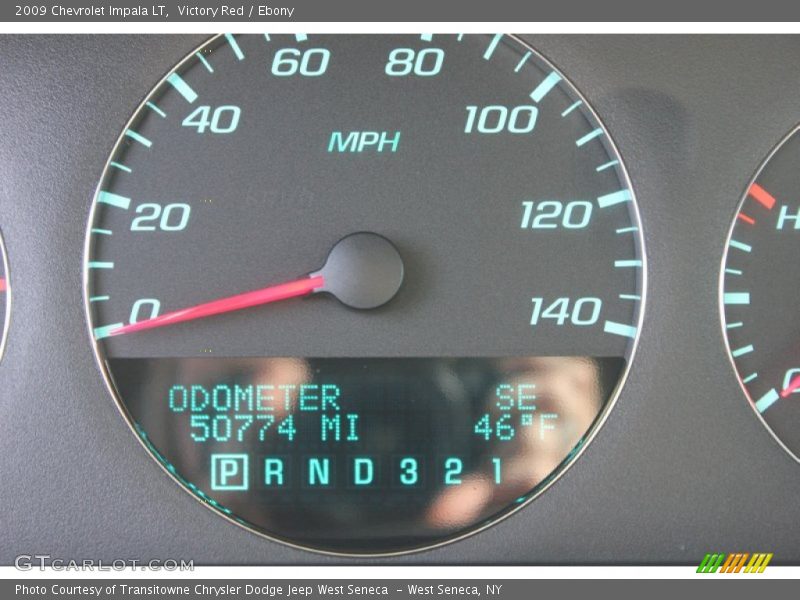Victory Red / Ebony 2009 Chevrolet Impala LT