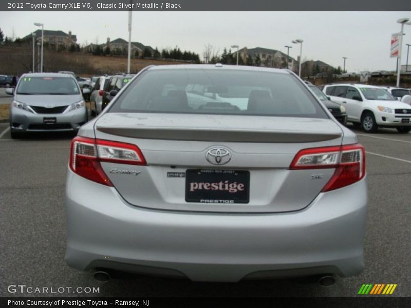 Classic Silver Metallic / Black 2012 Toyota Camry XLE V6
