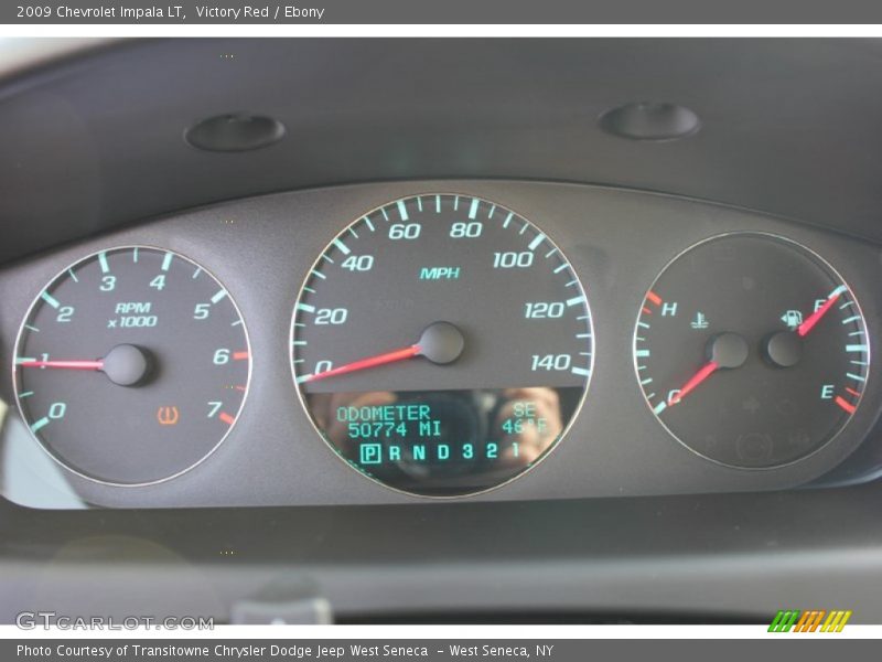 Victory Red / Ebony 2009 Chevrolet Impala LT