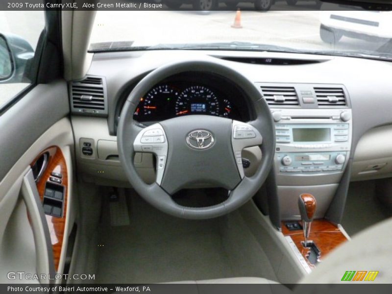 Aloe Green Metallic / Bisque 2009 Toyota Camry XLE