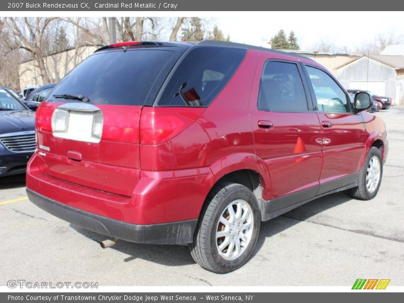 Cardinal Red Metallic / Gray 2007 Buick Rendezvous CX