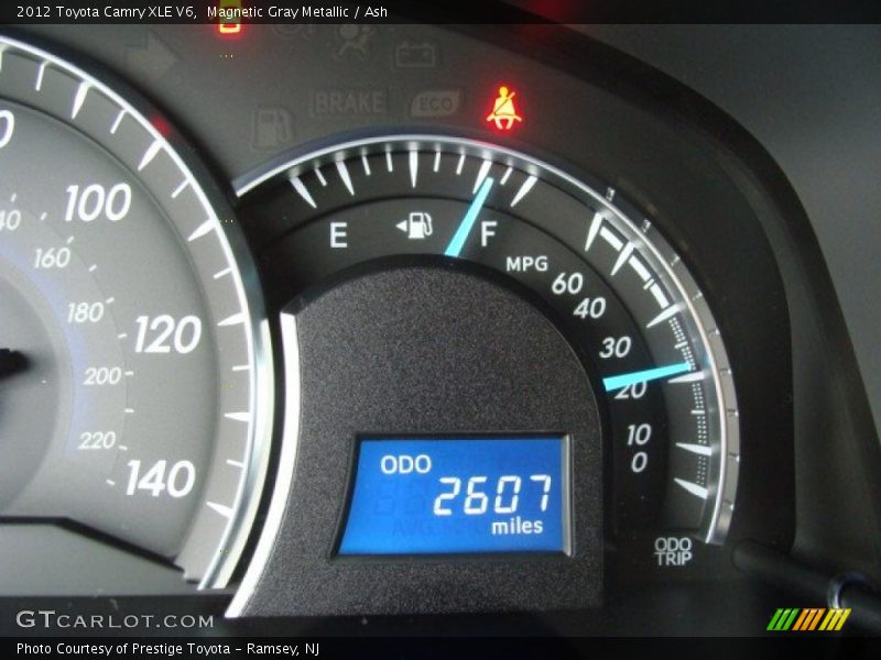 Magnetic Gray Metallic / Ash 2012 Toyota Camry XLE V6