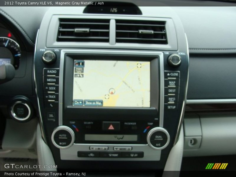 Magnetic Gray Metallic / Ash 2012 Toyota Camry XLE V6
