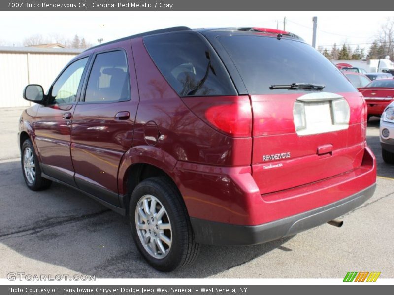 Cardinal Red Metallic / Gray 2007 Buick Rendezvous CX