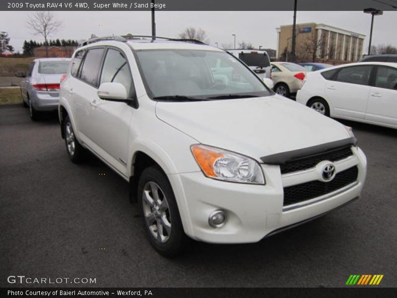 Super White / Sand Beige 2009 Toyota RAV4 V6 4WD