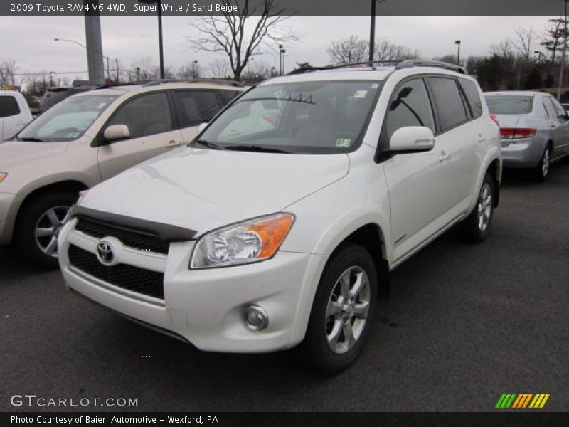 Super White / Sand Beige 2009 Toyota RAV4 V6 4WD