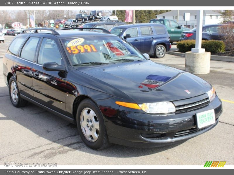 Black / Gray 2002 Saturn L Series LW300 Wagon