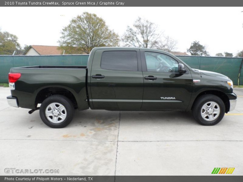 Spruce Green Mica / Graphite Gray 2010 Toyota Tundra CrewMax