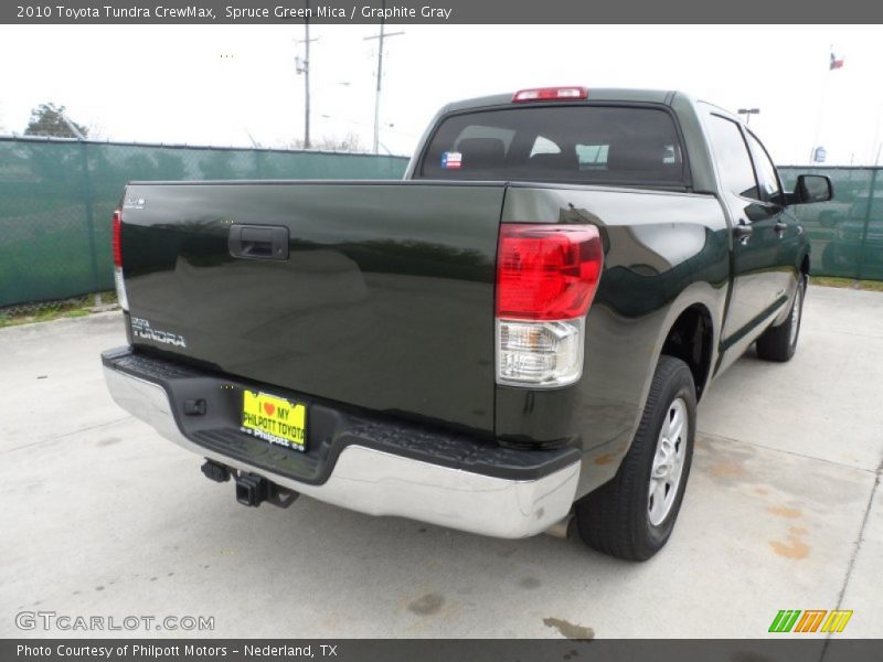 Spruce Green Mica / Graphite Gray 2010 Toyota Tundra CrewMax