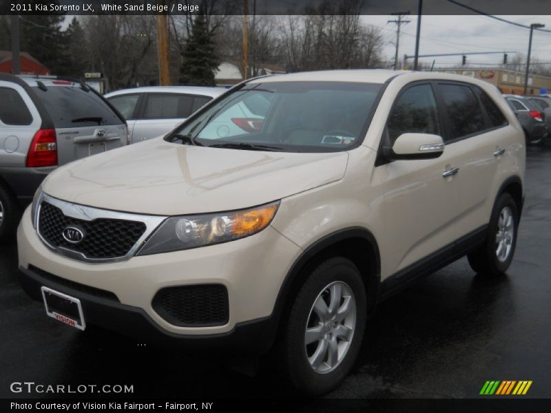 White Sand Beige / Beige 2011 Kia Sorento LX