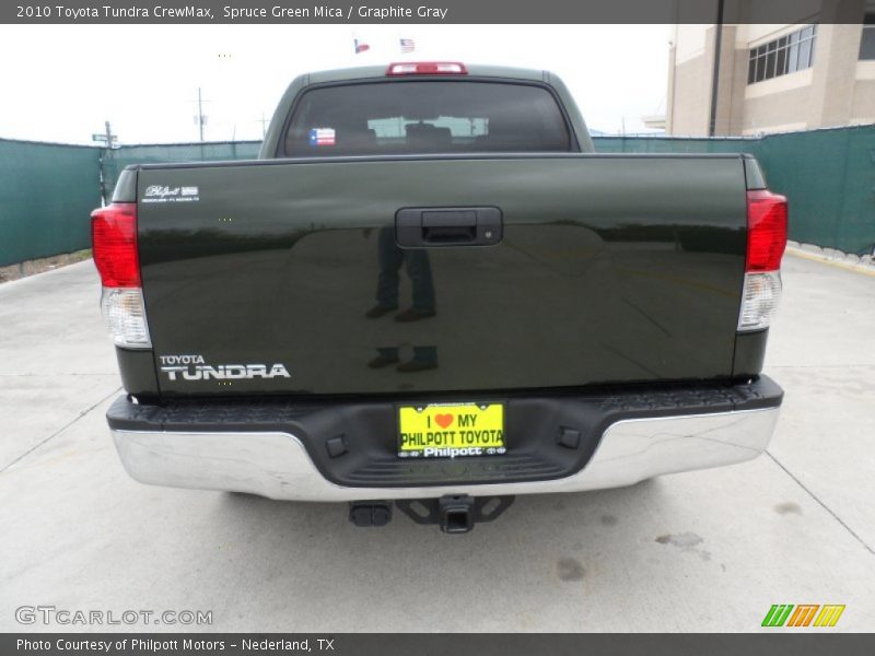 Spruce Green Mica / Graphite Gray 2010 Toyota Tundra CrewMax