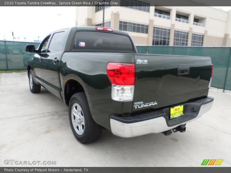 Spruce Green Mica / Graphite Gray 2010 Toyota Tundra CrewMax