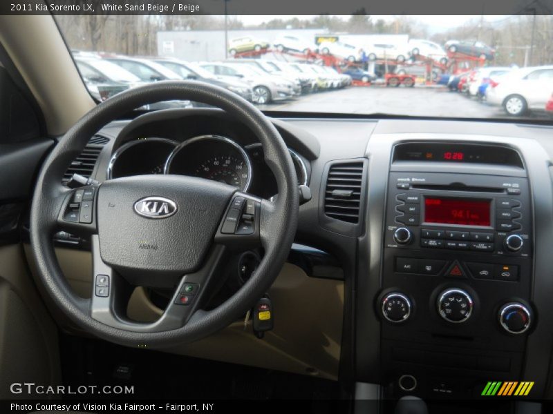 White Sand Beige / Beige 2011 Kia Sorento LX