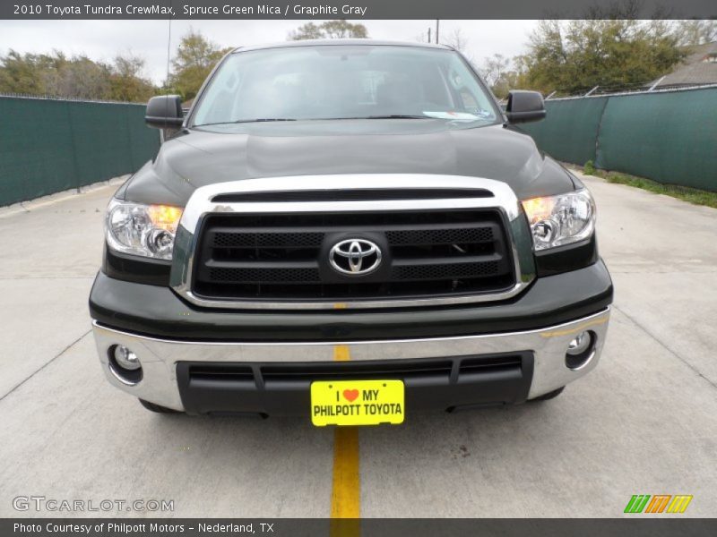 Spruce Green Mica / Graphite Gray 2010 Toyota Tundra CrewMax