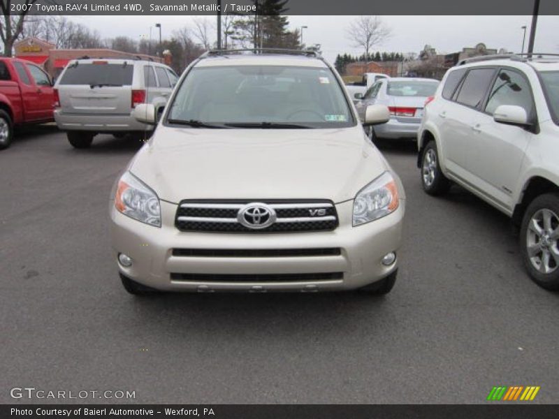 Savannah Metallic / Taupe 2007 Toyota RAV4 Limited 4WD