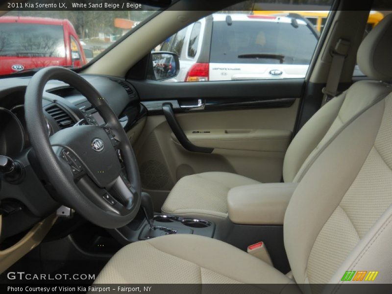 White Sand Beige / Beige 2011 Kia Sorento LX