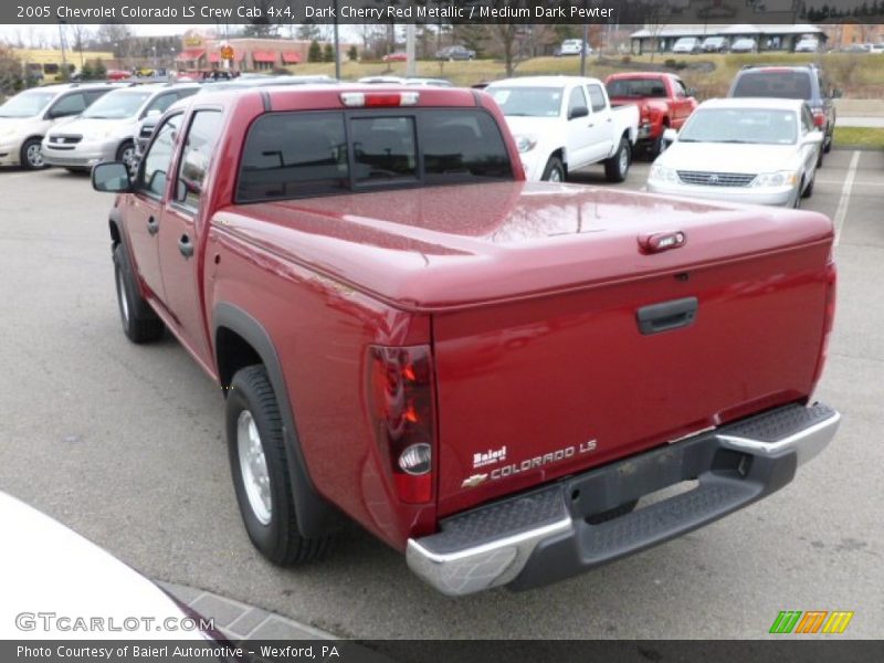 Dark Cherry Red Metallic / Medium Dark Pewter 2005 Chevrolet Colorado LS Crew Cab 4x4