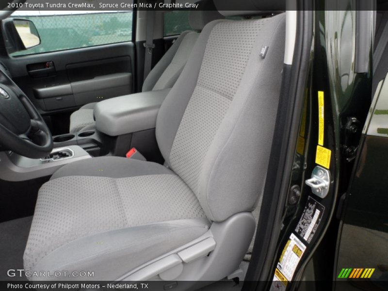 Spruce Green Mica / Graphite Gray 2010 Toyota Tundra CrewMax