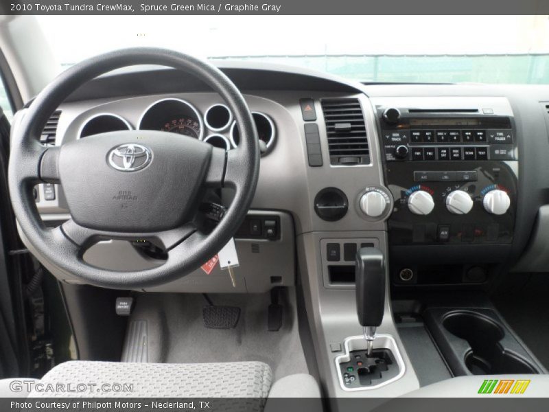 Spruce Green Mica / Graphite Gray 2010 Toyota Tundra CrewMax