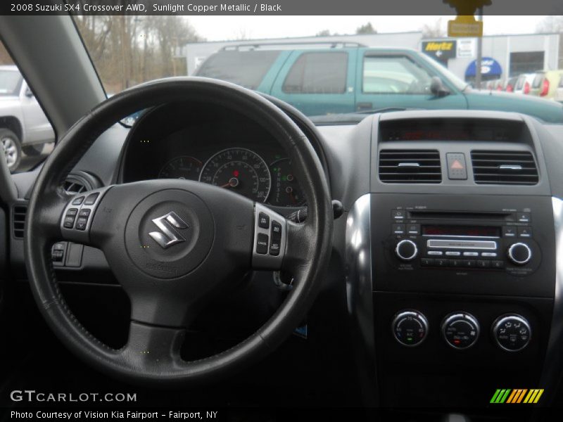 Sunlight Copper Metallic / Black 2008 Suzuki SX4 Crossover AWD