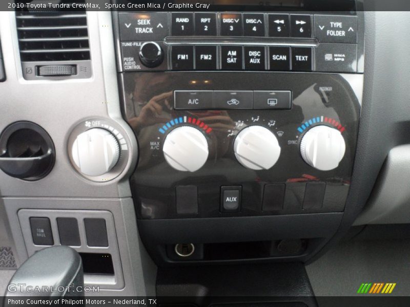 Spruce Green Mica / Graphite Gray 2010 Toyota Tundra CrewMax