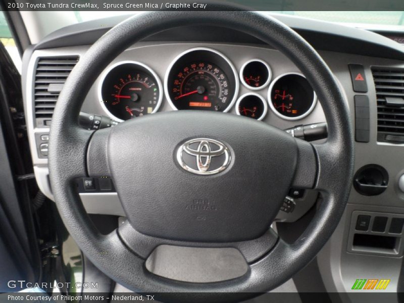 Spruce Green Mica / Graphite Gray 2010 Toyota Tundra CrewMax