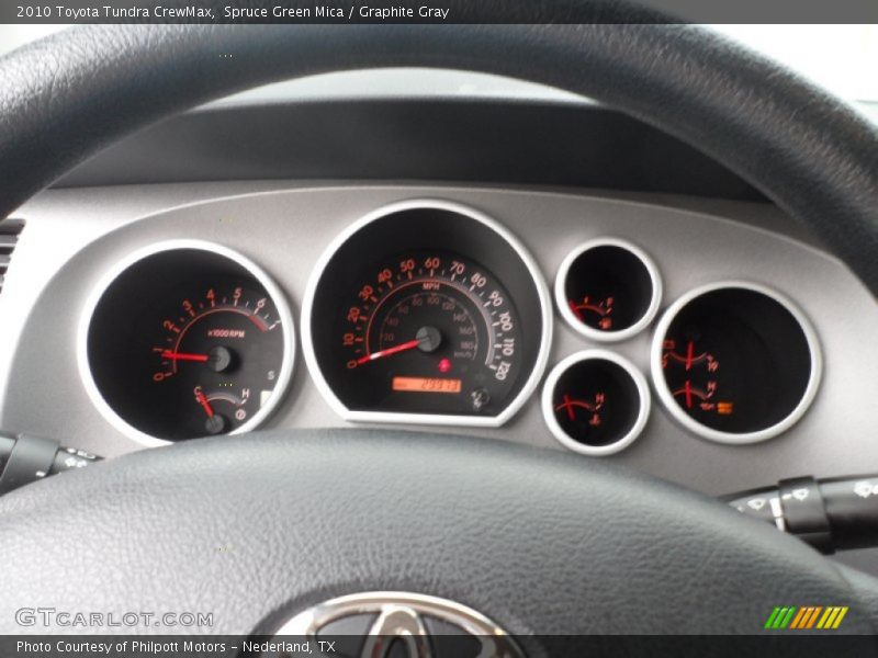Spruce Green Mica / Graphite Gray 2010 Toyota Tundra CrewMax