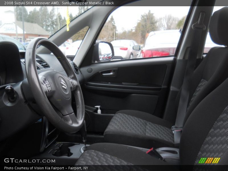 Sunlight Copper Metallic / Black 2008 Suzuki SX4 Crossover AWD