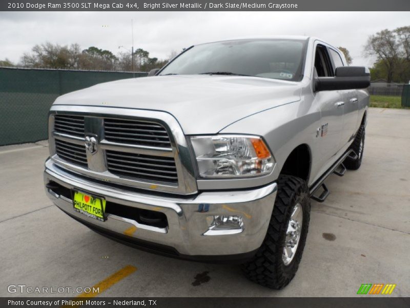 Bright Silver Metallic / Dark Slate/Medium Graystone 2010 Dodge Ram 3500 SLT Mega Cab 4x4