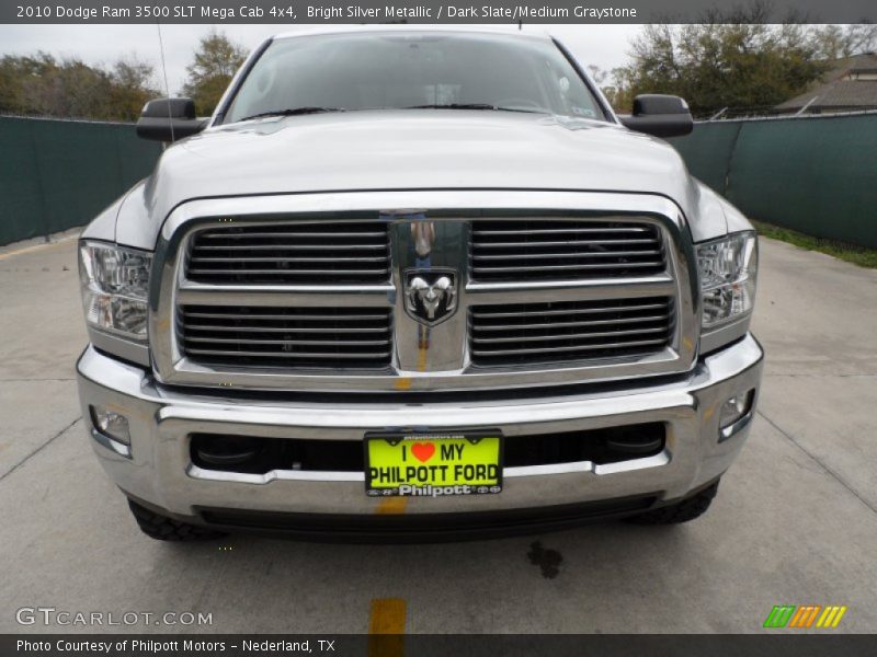 Bright Silver Metallic / Dark Slate/Medium Graystone 2010 Dodge Ram 3500 SLT Mega Cab 4x4