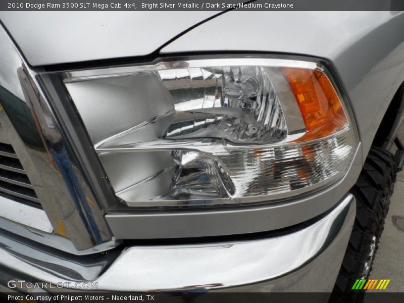 Bright Silver Metallic / Dark Slate/Medium Graystone 2010 Dodge Ram 3500 SLT Mega Cab 4x4