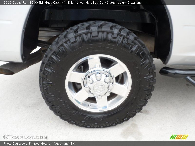 Bright Silver Metallic / Dark Slate/Medium Graystone 2010 Dodge Ram 3500 SLT Mega Cab 4x4