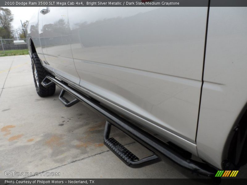 Bright Silver Metallic / Dark Slate/Medium Graystone 2010 Dodge Ram 3500 SLT Mega Cab 4x4