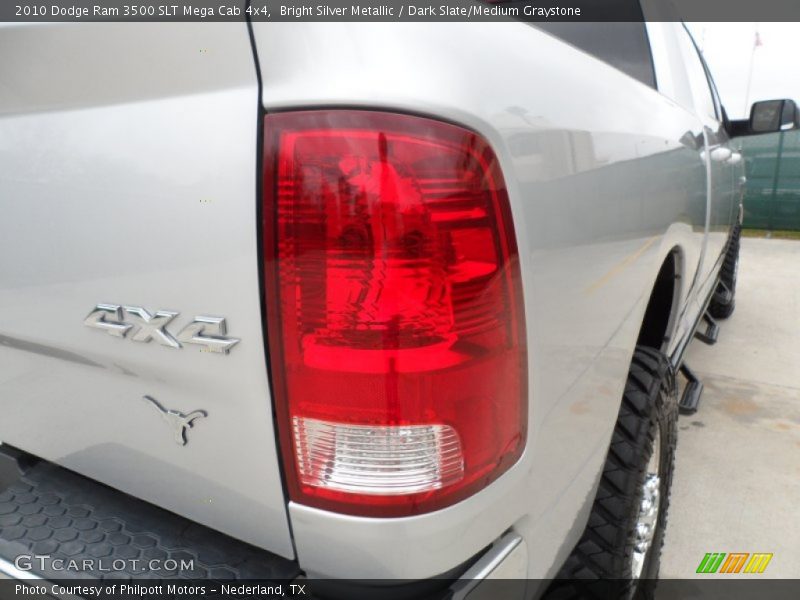 Bright Silver Metallic / Dark Slate/Medium Graystone 2010 Dodge Ram 3500 SLT Mega Cab 4x4