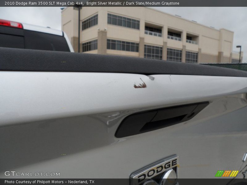 Bright Silver Metallic / Dark Slate/Medium Graystone 2010 Dodge Ram 3500 SLT Mega Cab 4x4