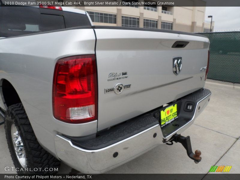 Bright Silver Metallic / Dark Slate/Medium Graystone 2010 Dodge Ram 3500 SLT Mega Cab 4x4